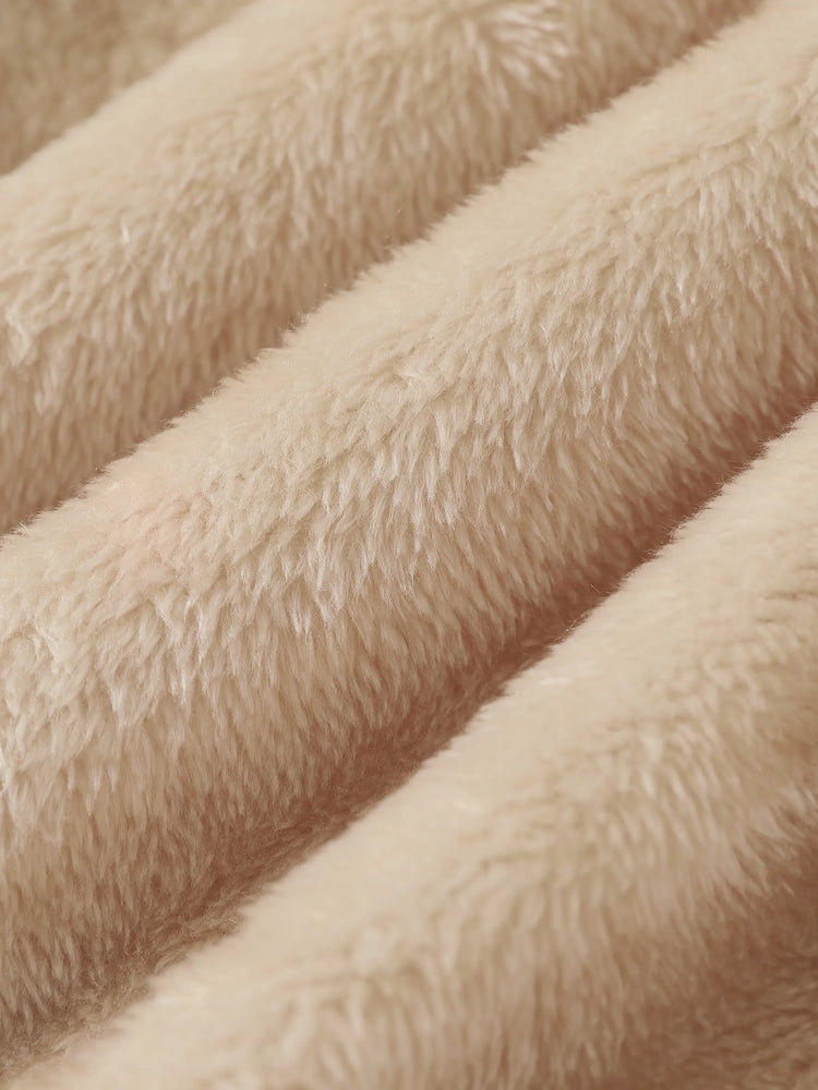 Baby Junge/Mädchen Bärenstil Kapuzenpullover aus Fleece khaki