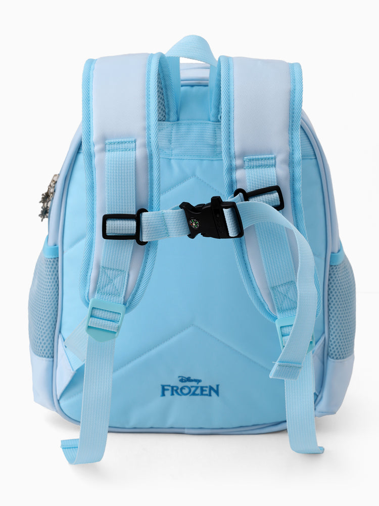 Disney Frozen Toddler Girl Elsa and Olaf Backpack with Chest Strap & Bottle Pockets Blue