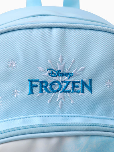 Disney Frozen Toddler Girl Elsa and Olaf Backpack with Chest Strap & Bottle Pockets Blue