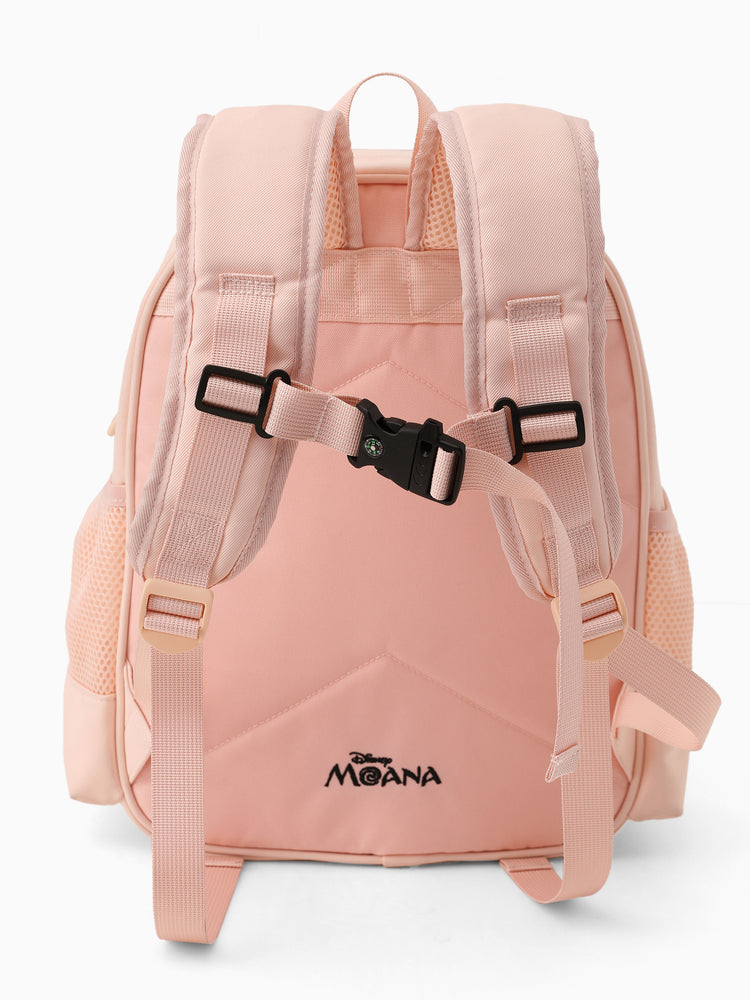 Disney Princess Toddler Girls  Moana Pink Glitter Backpack with Chest Strap & Bottle Pockets Apricot