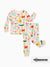 Bamboo Baby/Toddler 2-Piece Childlike Animal Print Snug-Fitting Pajamas Set Apricot