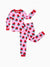 Christmas / Halloween Pajama 2-Piece Upgraded Thick Bamboo Pajama Set With Childlike Print for Toddler / Kids Girl (Snug-Fitting) Red