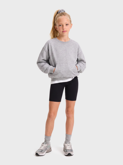 Toddler/Kids Unisex Crewneck Pullover Sweatshirt Grey