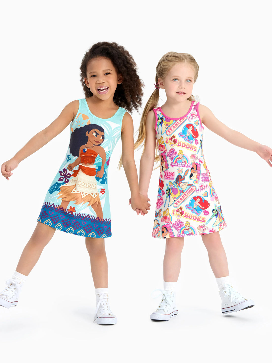Disney Princess Toddler Girl Ariel/Moana Naia™ Tank Dress Pink