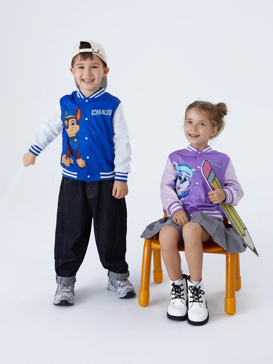 Paw Patrol Toddler Girls/Boys Character Print Bomber Jacket Purple