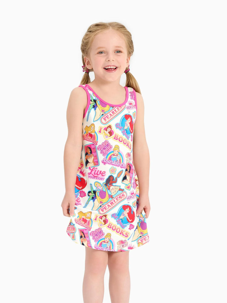 Vestido de tirantes rosa para niña pequeña de Disney Princess Ariel/Moana Naia™