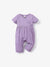 Vêtements pour bébé fille, combinaison à imprimé floral violet