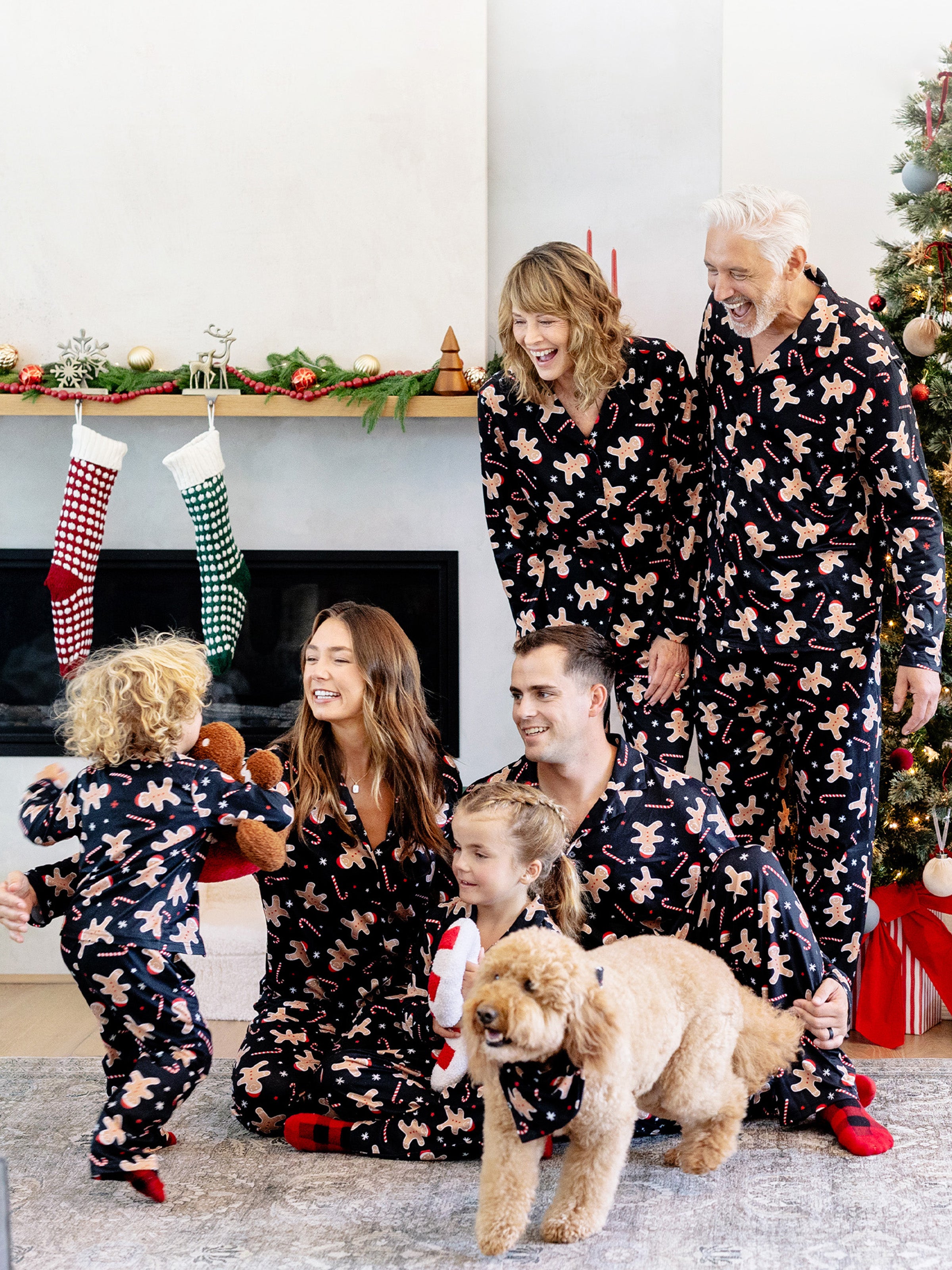 Matching Christmas Pjs Gingerbread Matching Pajamas Christmas