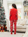 Pyjama Famille Noël – Ensemble Coton Manches Longues – Motifs Festifs – Tailles Femme, Homme, Enfant - 4