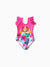 Toddler Girl PAW Patrol Large Flower All-over Print Swimsuit Roseo