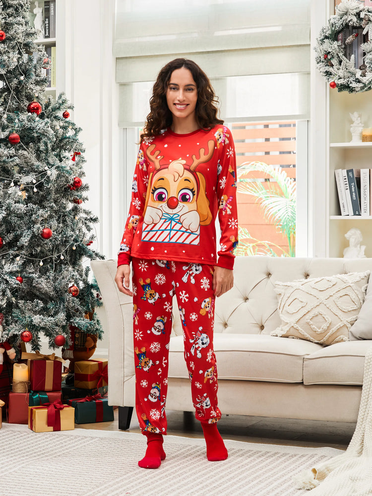 Ensemble pyjama assorti de Noël pour toute la famille Pat'Patrouille Chase et Marshall avec chaussettes de Noël 