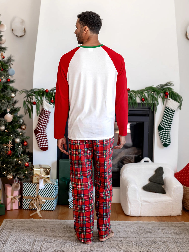 Harry Potter Christmas Family Matching Fleece Pajamas Set with Christmas Socks Red