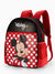 Disney Mickey and Friends Toddler Girl Minnie Backpack with Chest Strap & Bottle Pockets Hot Pink Black