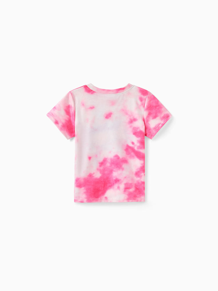 Disney Mickey and Friends Family Matching Character Print Short-sleeve T-shirt Multicolor