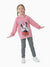 Conjunto de 2 piezas de sudadera con capucha y leggings de lunares de Minnie de Disney Mickey y sus amigos para niñas pequeñas/niñas, color rosa