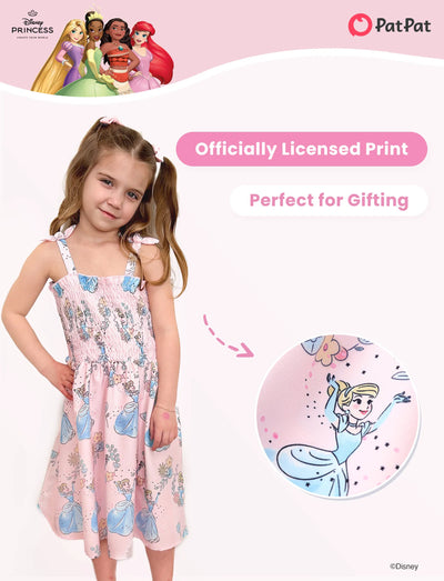 Disney Prinzessin Cinderella 1tlg. Kleinkind-Mädchen Figurdruck Blumenkleid Rosa