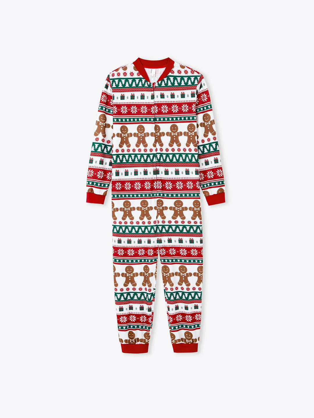 Conjunto de pijama familiar navideño a juego, pijama con estampado de cuadros navideños de jengibre y calcetines navideños rojos