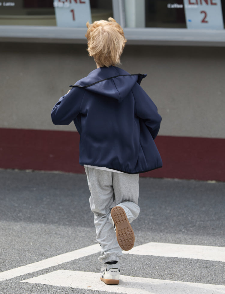 boys zip up black hoodie lightweight jacket stretchy air layer sweatshirt with full zipper dark blue