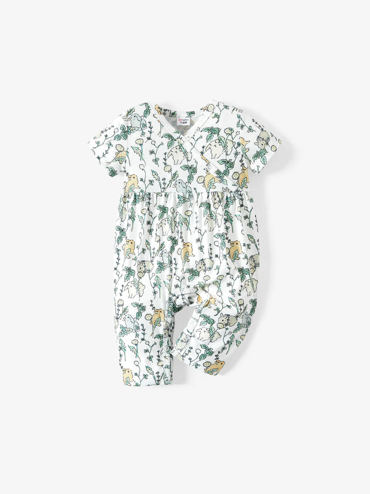 Vêtements pour bébé fille Combinaison à imprimé floral Bloc de couleur