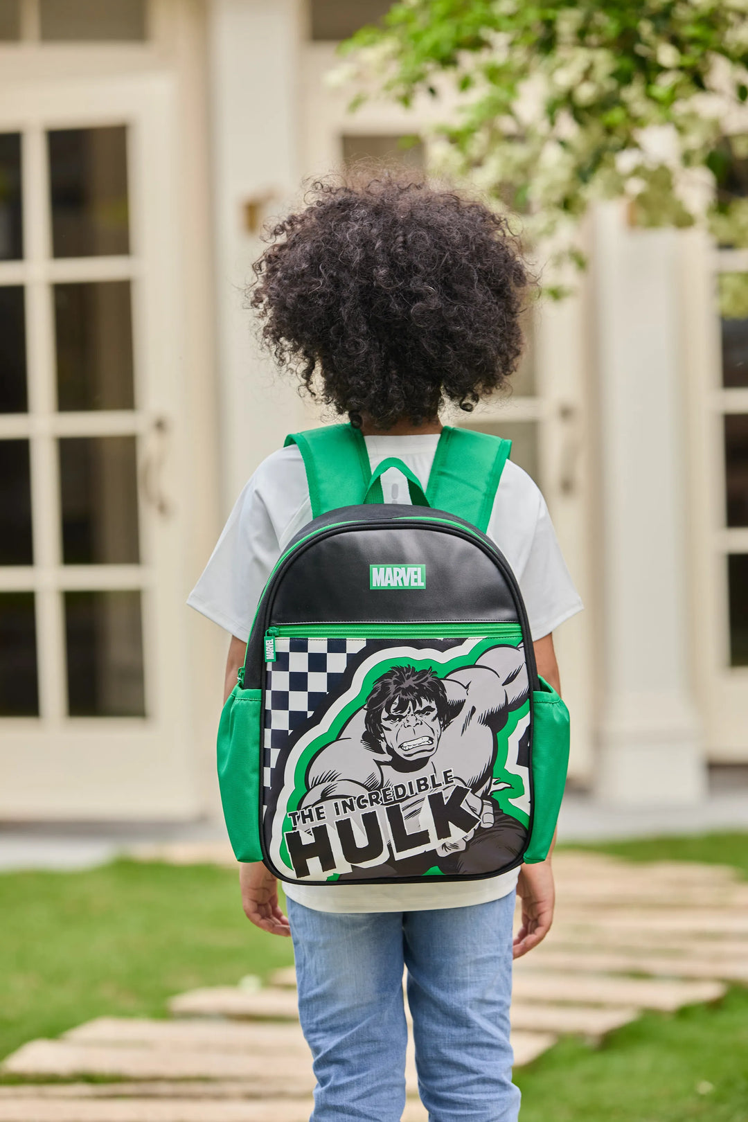 PatPat Marvel Hulk Kids Backpack for Daycare and Kindergarten, Roomy Toddler Daypack with Comfortable Padded Shoulder Straps Green