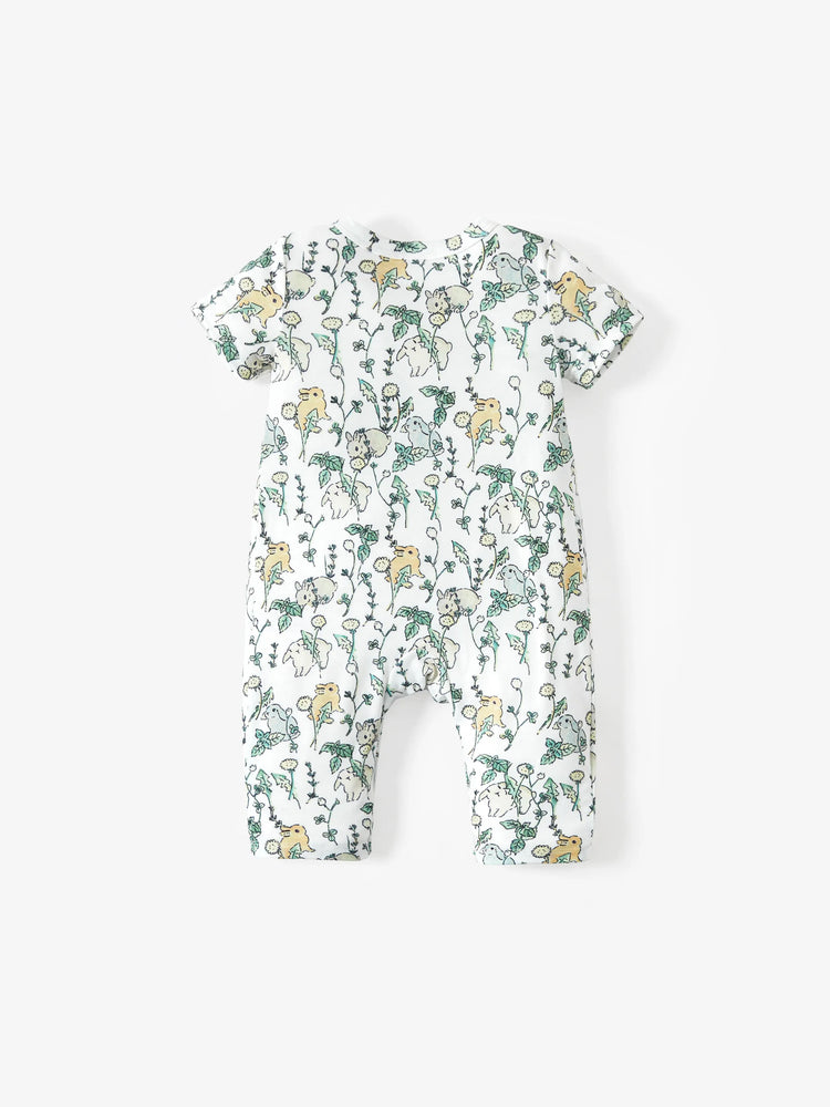 Vêtements pour bébé fille Combinaison à imprimé floral Bloc de couleur