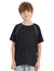 PatPat Lightflow Activewear Kid Boy Athletic Breathable Air-Grid Ultra Lightweight Short Sleeve T-Shirt Black