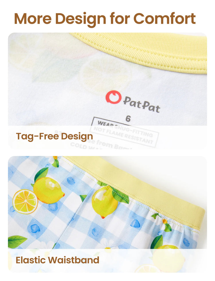 Pyjama de Noël/Halloween pour tout-petits/enfants Ensemble de pyjama 3 pièces en bambou Look 2 en 1 pour 4 saisons (ajustement parfait) Bleu