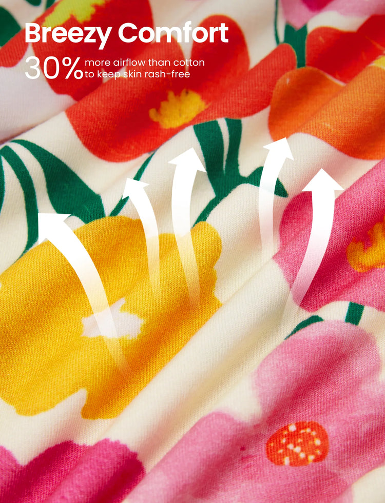 Christmas / Halloween Pajama 2-piece Bamboo Pajamas Set With Childlike Print for Baby / Toddler( Snug-Fitting) Pink