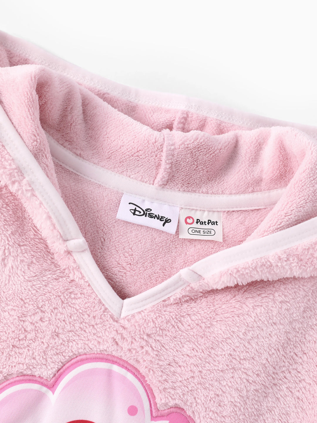 Disney Prinzessinnen Kleinkind-/Mädchen Arielle Kapuzen-Frottee-Strandponcho in Hellrosa.
