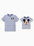 Daddy and Me Disney Mickey and Friends Family Matching Stripe & Character Print Short-sleeve Naia™Dresses and T-shirts Sets COLOREDSTRIPES