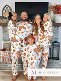 Pyjama assorti pour toute la famille, imprimé citrouille et fantôme, blanc, pour Halloween