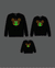 Disney Mickey and Friends Halloween Glow In The Dark Family Matching Pumpkin Print Long-sleeve Tops Black