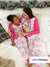 Barbie Mommy and Me Christmas Snowflake Deer Pattern Print Pajamas Sets with Christmas Socks