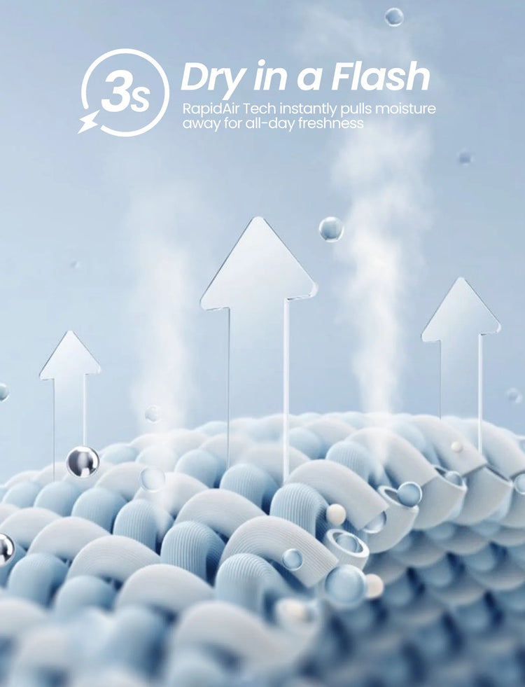 T-shirt de sport PatPat Rapidair Activewear pour enfant garçon/fille, à séchage rapide et à refroidissement instantané, UPF 100+, anti-éruption cutanée, bleu foncé