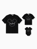 Daddy and Me Disney Mickey and Friends Family matching 1pc Mickey Mouse Allover Print Sporty Dress/Cotton Top /Romper
Expression Casual Suits Family Set 3pcs Cotton Unisex Black