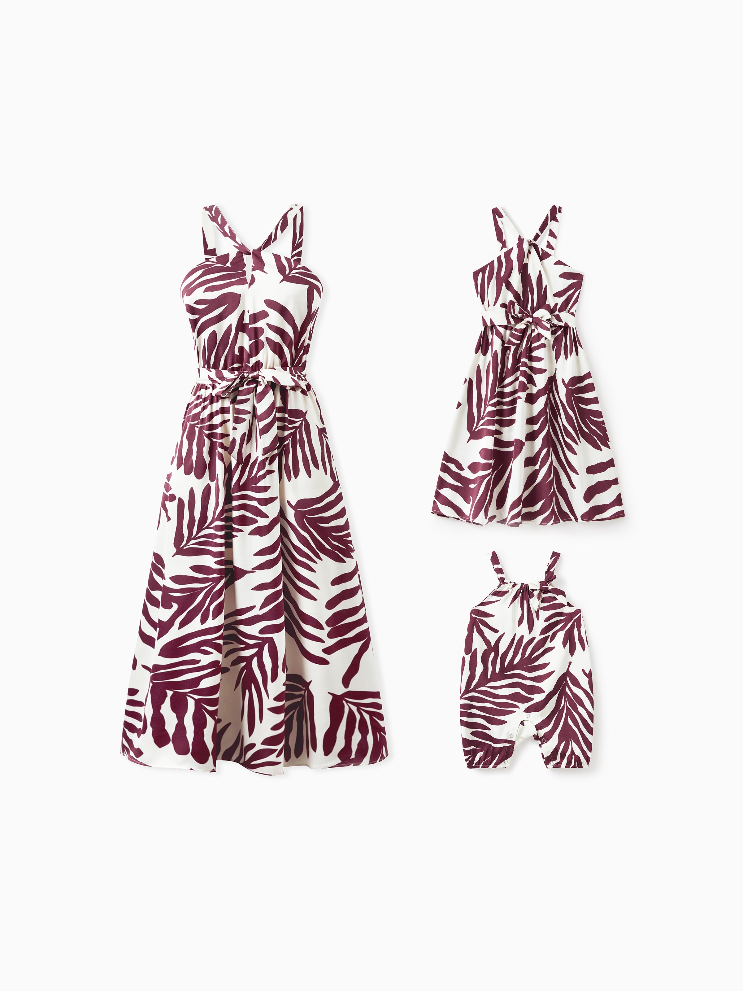 Mommy & me Outfits Red Leaf Print Shirts and Strap Belted Dress for Hawaii/Cruise/Resort/Casual Wear White, White / Girl / 4-5 Years Mommy & me Outfits Red Leaf Print Shirts and Strap Belted Dress for Hawaii/Cruise/Resort/Casual Wear White, White / Girl / 4-5 Years