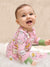 Kids Baby / Girl Bamboo Pajamas With Childlike Print (Snug-Fitting) Peach Pink