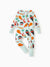 Kids Baby / Girl Bamboo Pajamas With Childlike Print (Snug-Fitting) Light Green