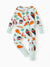 Kids Baby / Girl Bamboo Pajamas With Childlike Print (Snug-Fitting) Light Green