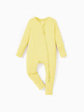 Kids Baby / Girl Bamboo Pajamas With Childlike Print (Snug-Fitting) Yellow