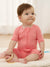 Pijama de bambú para bebé niño/niña con cremallera bidireccional, antideslizante, con estampado de comida (ajustado)
 Rosa