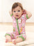 Bamboo Baby Boy /  Girl 2-Way Zip Onesies Anti Slip Childlike Food Pattern Bamboo Sleepwear (Snug-Fitting) Light Pink