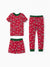 Pijama de bambú de 3 piezas para niños pequeños/niños, para Navidad/Halloween, 2 en 1, para las 4 estaciones (ajustado), color verde