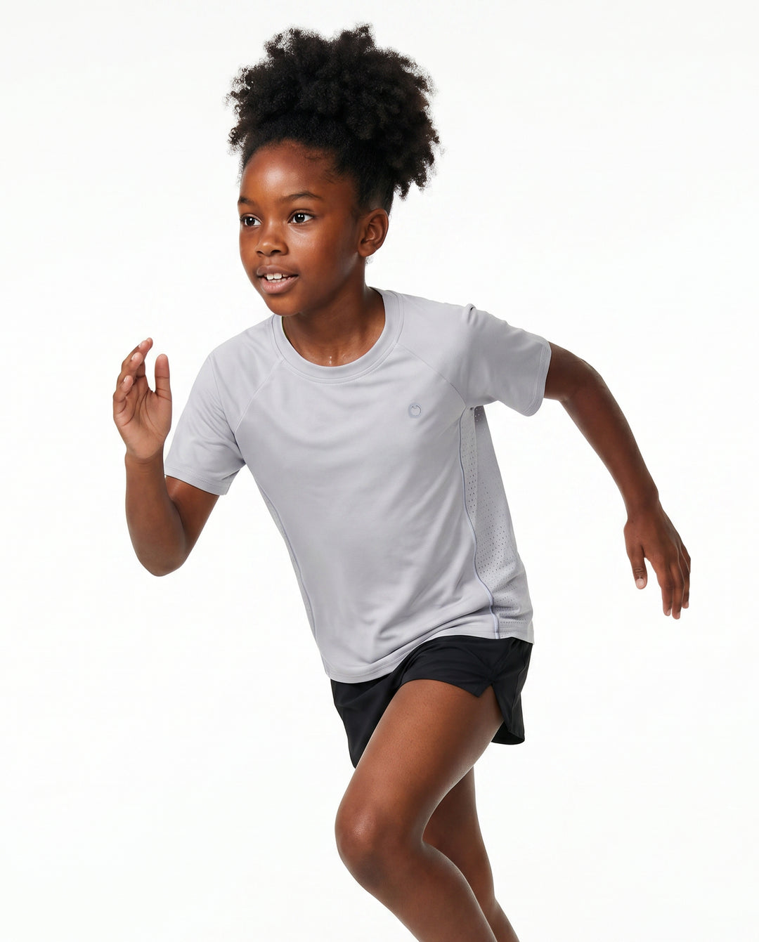 PatPat Rapidair activewear Kids Boy/Girl Athletic Quick-Dry & Instant-Cooling UPF 100+ Rash Guard T-Shirt Grey