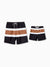 Daddy & Son Color Block Swimsuits Striped Bikini & Swim Trunks Set Color block