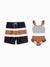Daddy & Daughter Color Block Swimsuits Striped Bikini & Swim Trunks Set Color block