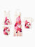Mommy & me Casual Outfit Floral Print T-shirt or Halter Dress Summer Set for Vacation Apricot
