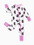 Bamboo Baby Boy/Girl Cartoon Printed 2-Way Zip Onesies Anti Slip Long-sleeve Footie Pink purple