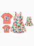 Disney Stitch Matching Family Tropical Floral Sporty Dress with Built-in Shorts & Pockets/ Cotton Top Multi-color