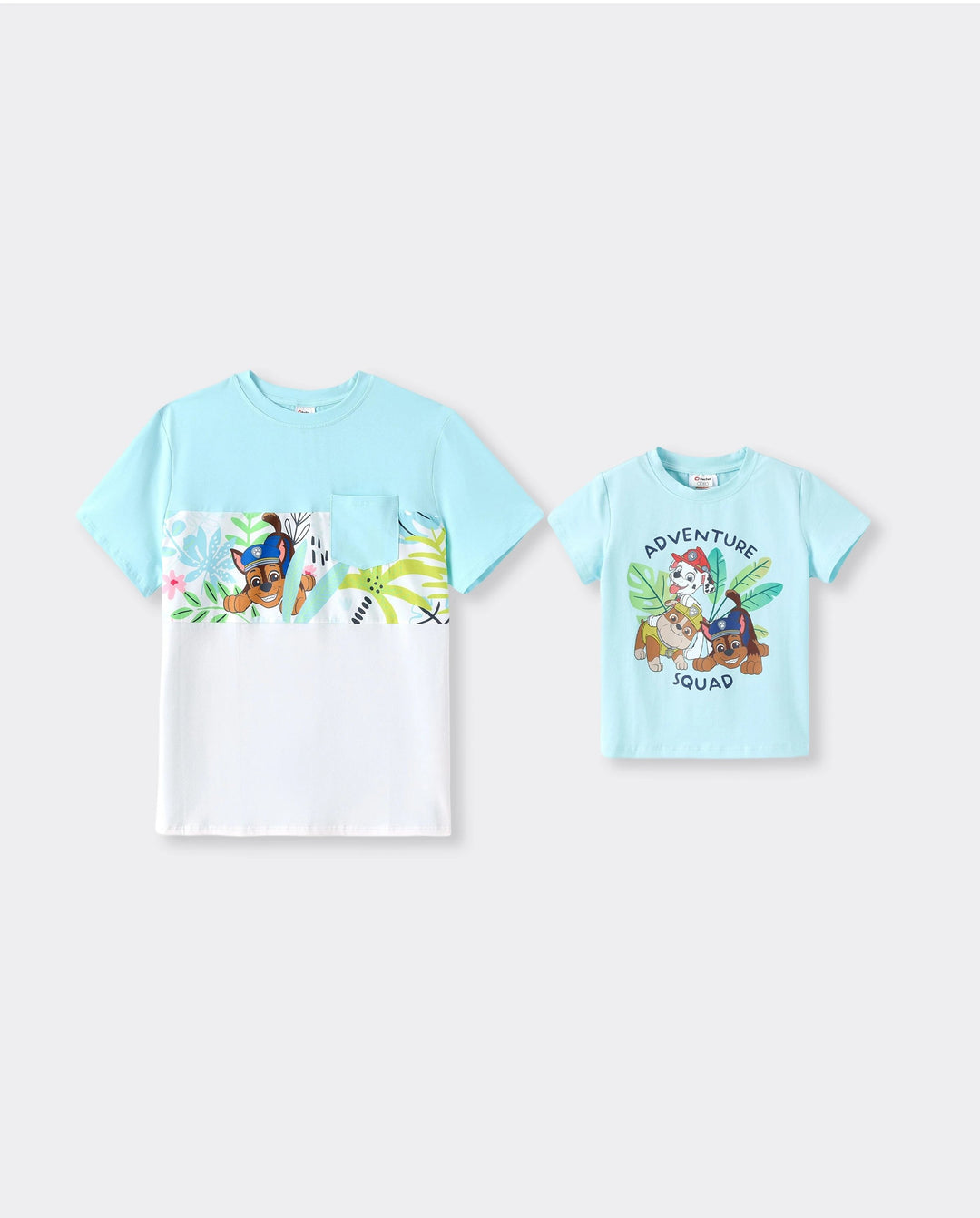 PAW Patrol Daddy & Son Floral Dress/ Cotton Top Turquoise